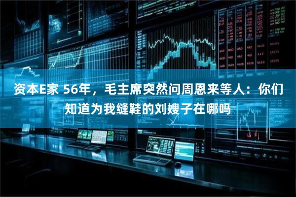 资本E家 56年，毛主席突然问周恩来等人：你们知道为我缝鞋的刘嫂子在哪吗