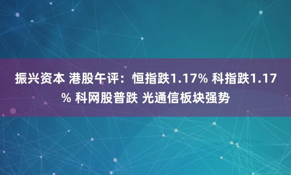 振兴资本 港股午评：恒指跌1.17% 科指跌1.17% 科网股普跌 光通信板块强势